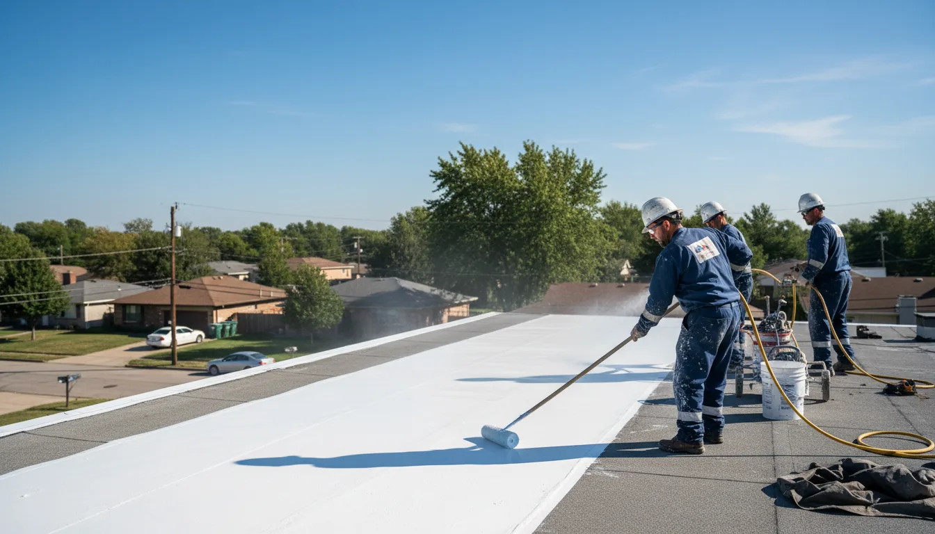 Commercial roof coating in Floriston, CA near me